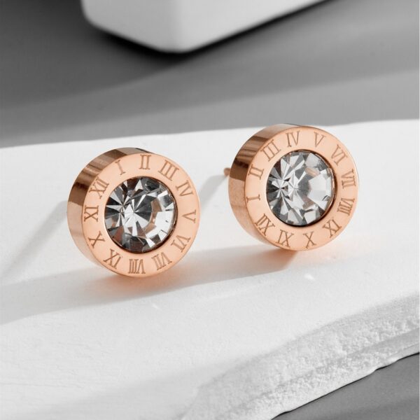 Wholesale titanium steel Lucky Grass earrings