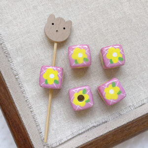 12 # Foundation yellow five-petal flower (one)