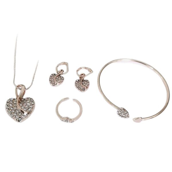O1CN01HZYeq8219wzfOO7f0_2210199746943-0-cib Wholesale Heart-Shaped Clavicle Necklace Earrings Ring Bracelet Jewelry Set