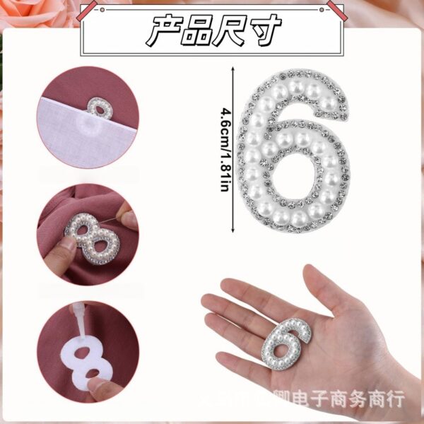 Wholesale Hot stamping pearl digital embroidery DIY Patches