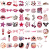 Wholesale 50pcs Cartoon Pink Daily Waterproof Vinyl Stickers