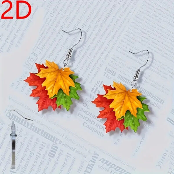 Wholesale Classical Holiday Style Leaf Earrings