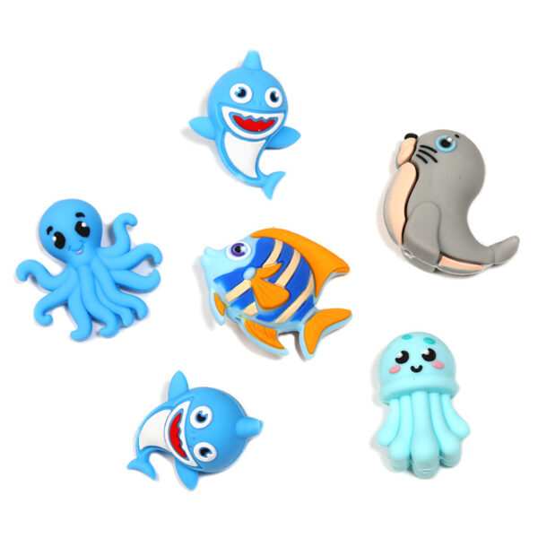 O1CN01HeLmoI1l4QNreZcxw_2219500044765-0-cib Wholesale 5pcs Marine Animal Rubber Accessories Loose Beads