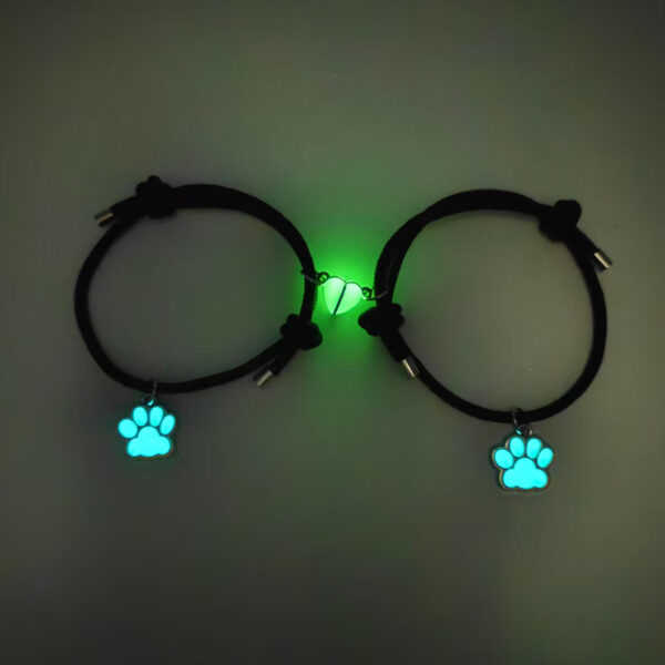 Wholesale Luminous Cat Paw Dog Paw Love Magnet Magnetic Friendship Bestie Gift Personalized Model