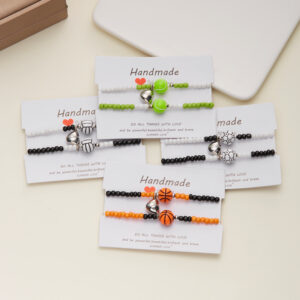 Wholesale Colorful Ball Valentine's Day Adjustable Bracelet