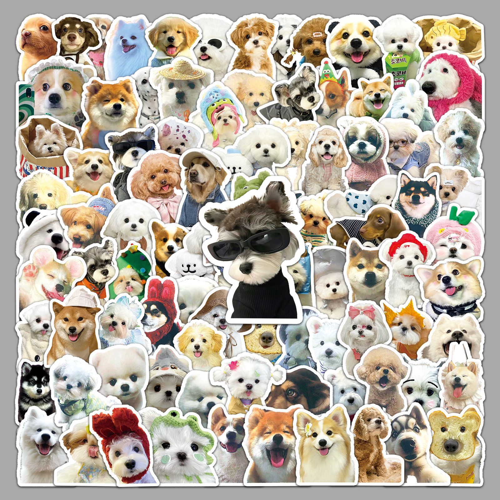 Wholesale cute dog cartoon stickers