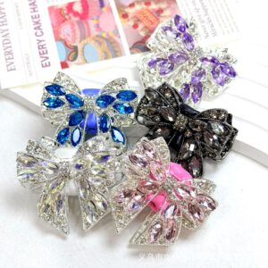 Wholesale 10pcs Colored Crystal Bow Water Diamond Beads