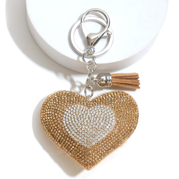 O1CN01HhWhNi24CBkpTjWkf_2200538867354-0-cib Wholesale Hairball tassel pendant Love Valentine's Day keychain