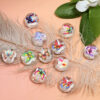 Wholesale transparent acrylic beads with built-in butterfly