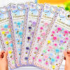 Wholesale Children's Stickers Heart Gemstone Crystal Acrylic Diamond Stickers Heart Decoration Creative DIY Kindergarten Rewards