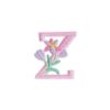 Wholesale Cartoon 26 Flower Letter Fabric Patch Graduation Cap Embroidery Patch
