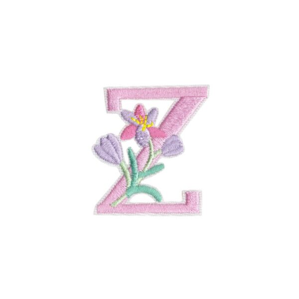Wholesale Cartoon 26 Flower Letter Fabric Patch Graduation Cap Embroidery Patch