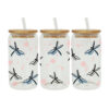 Wholesale Cartoon Cute Dragonfly Bee Insect Theme 16oz Cup UV DTF Wraps