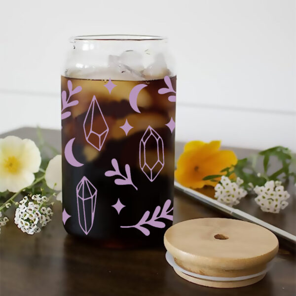 Wholesale Uv Transfer Sticker Glass Cup Crystal Label Crystal Sticker Cross-Border Exclusive for 16oz Glass Cup Special Sticker 23Cmx11Cm