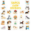 Wholesale 56 Cute Hand-Drawn Cartoon Dog Stickers