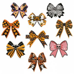 Wholesale Cartoon colored bow embroidery DIY Patches