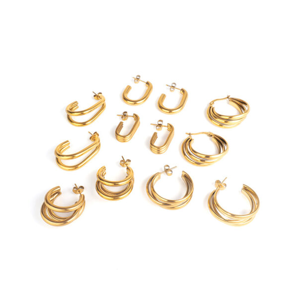 O1CN01HqptKD2Ip1wXGOkDn_2219436249334-0-cib Wholesale C-Shaped Hollow Hook Exaggerated Stainless Steel Earrings