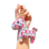 Wholesale Cute diamond studded cartoon horse keychain