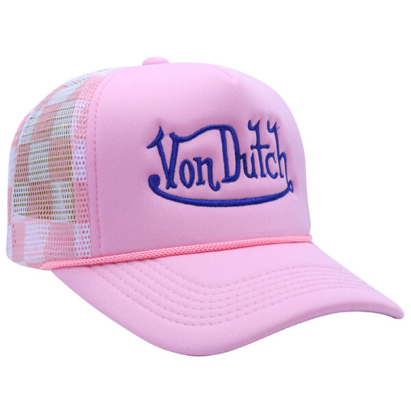 Wholesale Plaid Camouflage Embroidered Truck Hat Sun Protection Mesh Baseball Cap