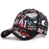 Wholesale Personalized colorful graffiti street baseball cap