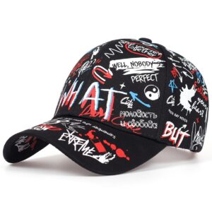 Wholesale Personalized colorful graffiti street baseball cap