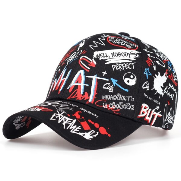 Wholesale Personalized colorful graffiti street baseball cap