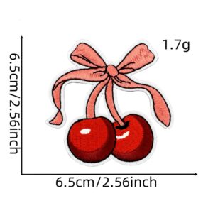 Cherry cloth stickers 5#
