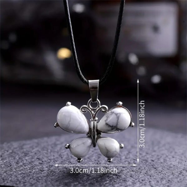 Wholesale Butterfly pendant, amethyst tiger eye stone necklace