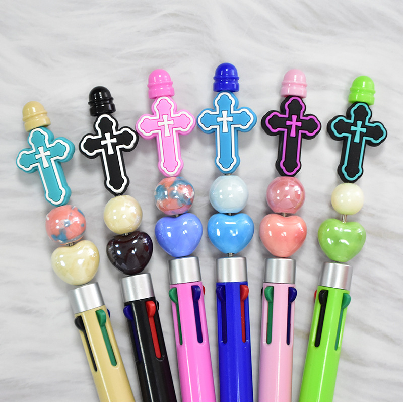 Wholesale Random Cross Pvc Beads Cartoon Focal Beads