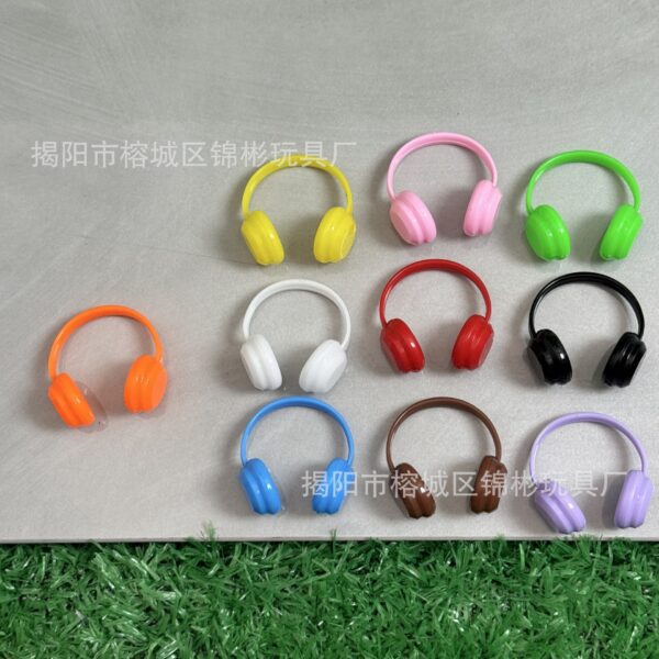 Wholesale Doll colored multi specification headphones Doll Accessories