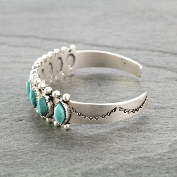 O1CN01Hz3WXT1qyMXF2zryx_2206372095564-0-cib Wholesale Bohemian style turquoise open bracelet Amazon foreign trade retro pattern bracelet bracelet female