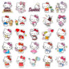 Wholesale 50 kitty cat graffiti stickers personalized cross-border cartoon cute Sanrio decorative mobile phone luggage stickers