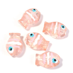 Pink and white / Size: 10*14mm, aperture 1.1mm