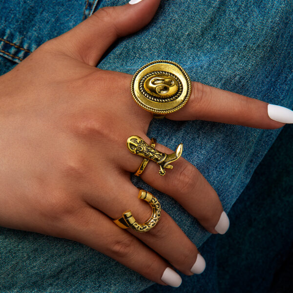 Wholesale Cowboy Western Style Boots Hat Ring Set