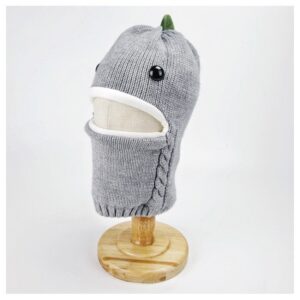 Open dinosaur plus velvet - gray