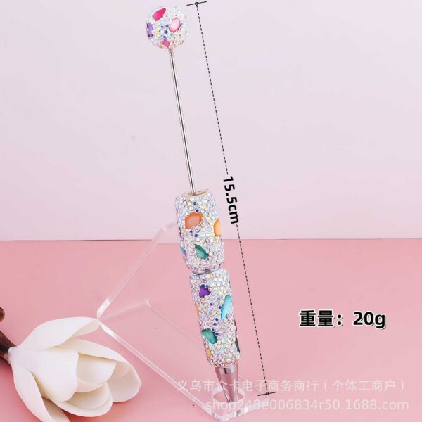 O1CN01I1evYj1okxygivcWJ_2218132465264-0-cib Wholesale Colorful Shell Full Diamond DIY Fancy Beadable Pens