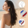 Wholesale Independence Day layered star Luxury Earrings