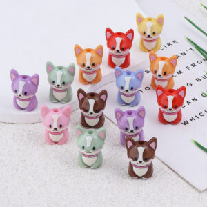 O1CN01I2NxK52NBFby62JI0_2206452709924-0-cib Wholesale 10pcs Colorful Cartoon Cute Dog Acrylic Beads