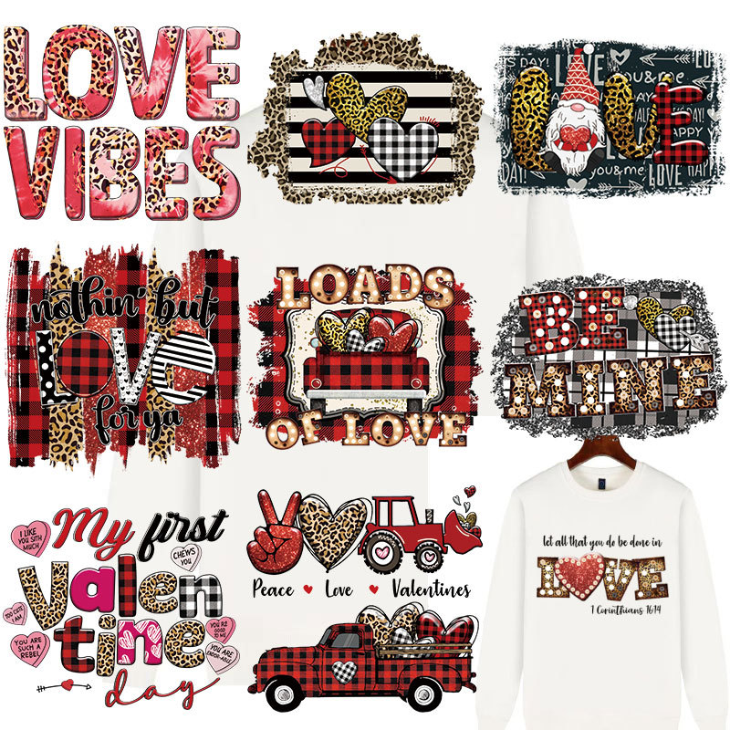 Wholesale Letter Car Valentine's Day UV DTF Ready to Press Transfers Wrap