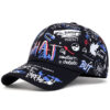 Wholesale Personalized colorful graffiti street baseball cap