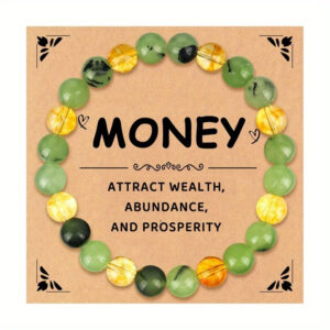 Citrine + chrysoprase bracelet