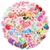 Wholesale 50pcs Cartoon Valentine's Day Love Graffiti Stickers