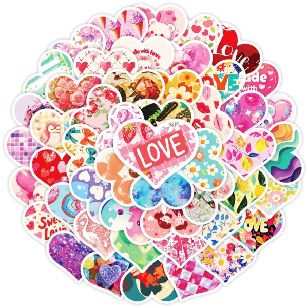 Wholesale 50pcs Cartoon Valentine's Day Love Graffiti Stickers