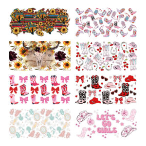 Wholesale Uv Transfer Sticker Glass Cup Crystal Label Crystal Sticker Cross-Border Exclusive for 16oz Glass Cup Special Sticker 23Cmx11Cm