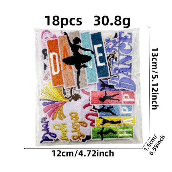 Wholesale Colorful Graffiti Cartoon Ballet Dance Girl DIY Patches