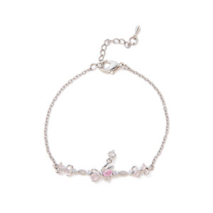 3 butterfly bracelets silver