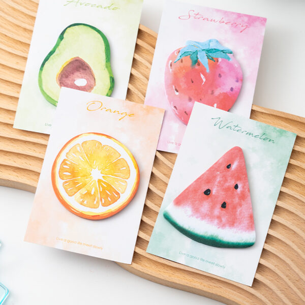 Wholesale Colorful cartoon fruit sticky notes