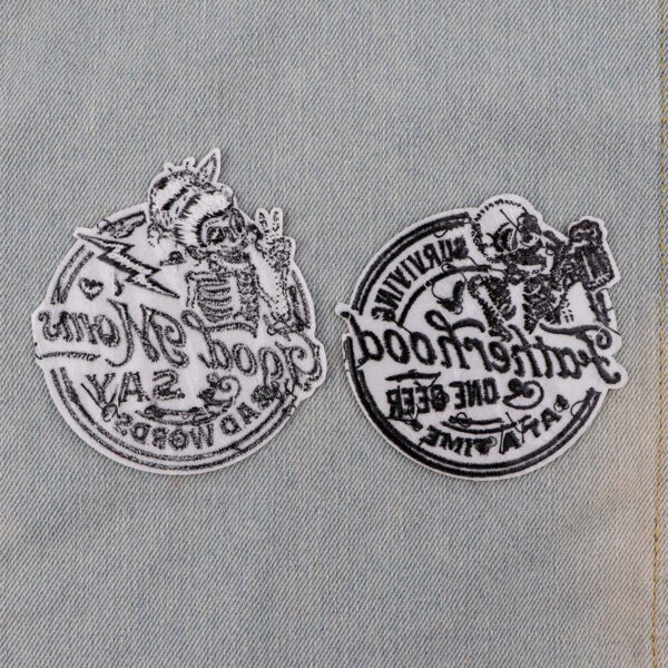 O1CN01IB1RUt20Q9HKa341V_2215389716843-0-cib Wholesale 5pcs Horror Skull Halloween Cartoon Embroidery Cloth Sticker Patch