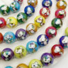 O1CN01IBmnUc1HgUkCvRUAD_2216860830787-0-cib Wholesale 16mm Acrylic UV Color Plated Printing Straight Hole Round Bead DIY Mobile Phone Chain Beaded Pen Keychain Aessories
