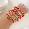 O1CN01ICUITU1FFoUugEFxC_2217548420458-0-cib Wholesale Red diamond studded heart-shaped soft ceramic bracelet set